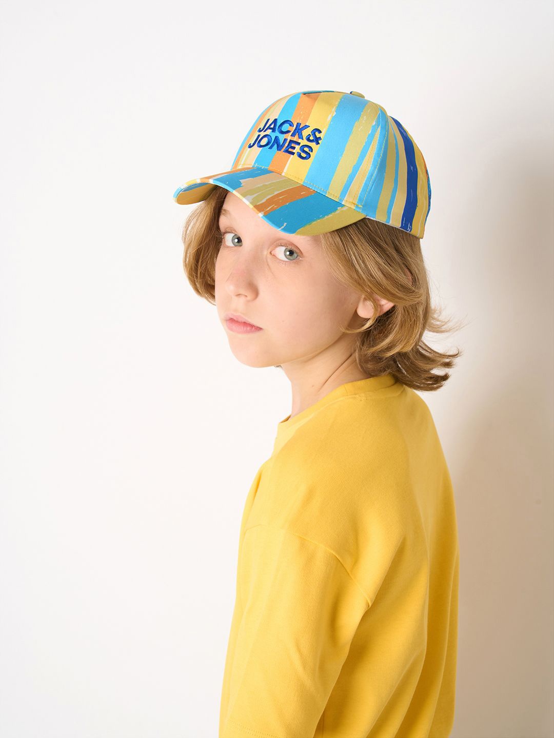 

Jack & Jones Junior Boys Printed Baseball Cap, Blue