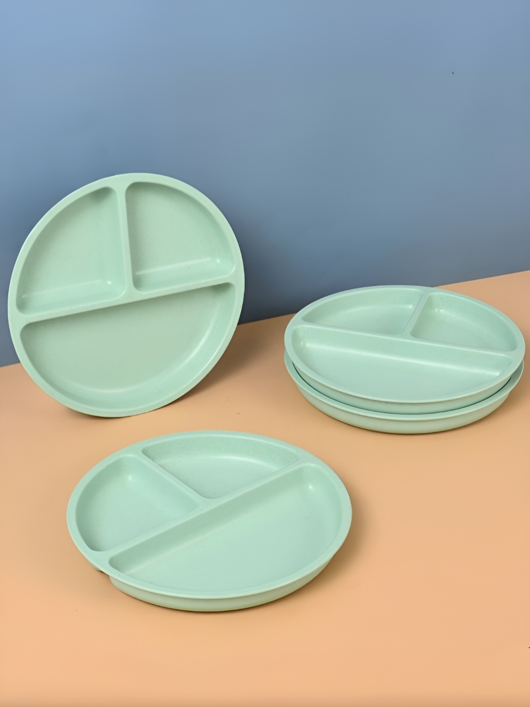 

eha Green 4 Pieces Dishwasher Safe Plates