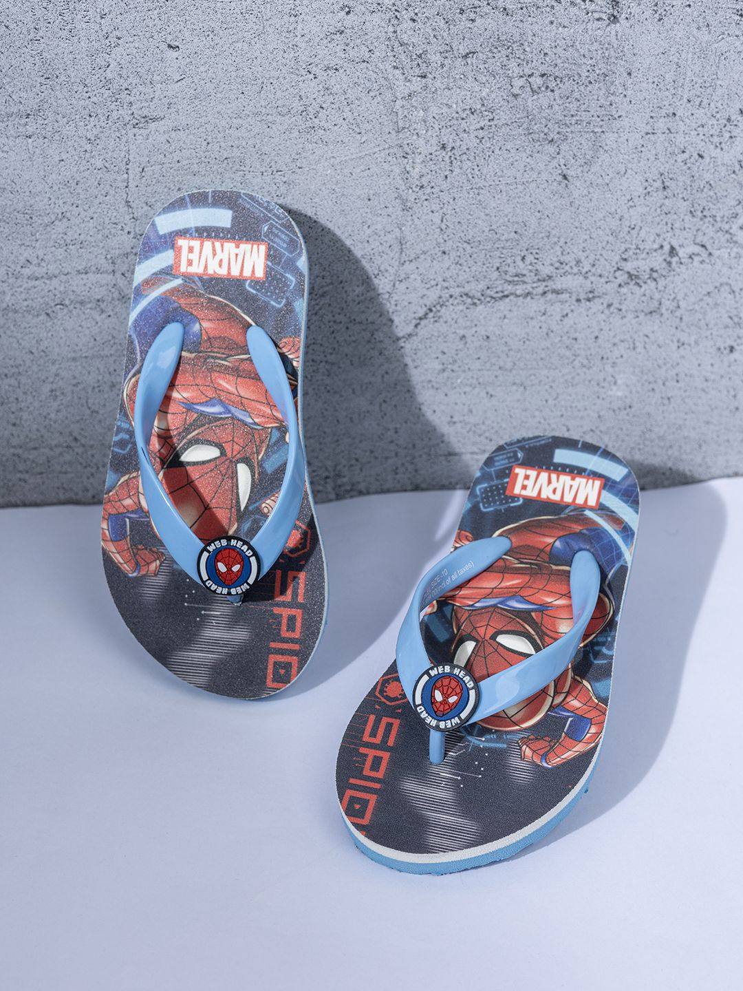 

toothless Boys Printed Rubber Thong Flip-Flops, Navy blue