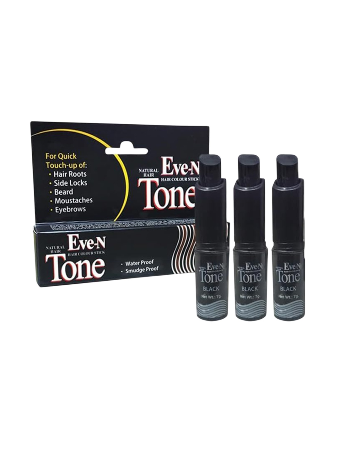 

Eve-N Set Of 3 Tru Tone Semi Permanent Hair Dye Stick - 7 g Each, Black