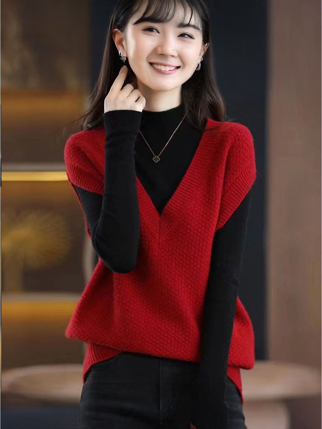 

StyleCast Women Pullover, Red