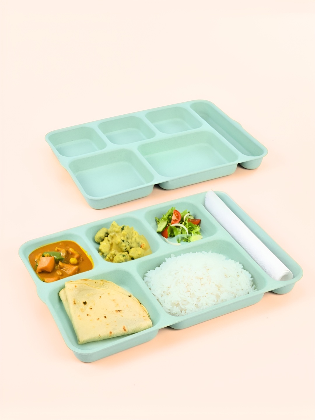 

eha Green 2 Pieces Dishwasher Safe Plates