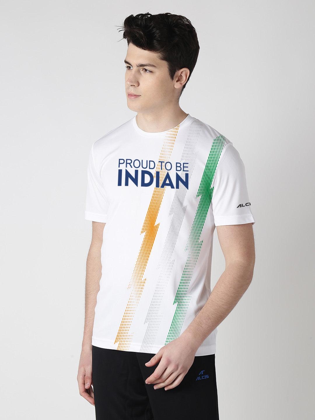 

Alcis Men White Round Neck Slim Fit T-shirt