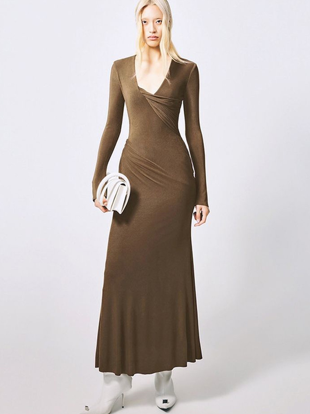 

LULU & SKY Maxi Dress, Brown