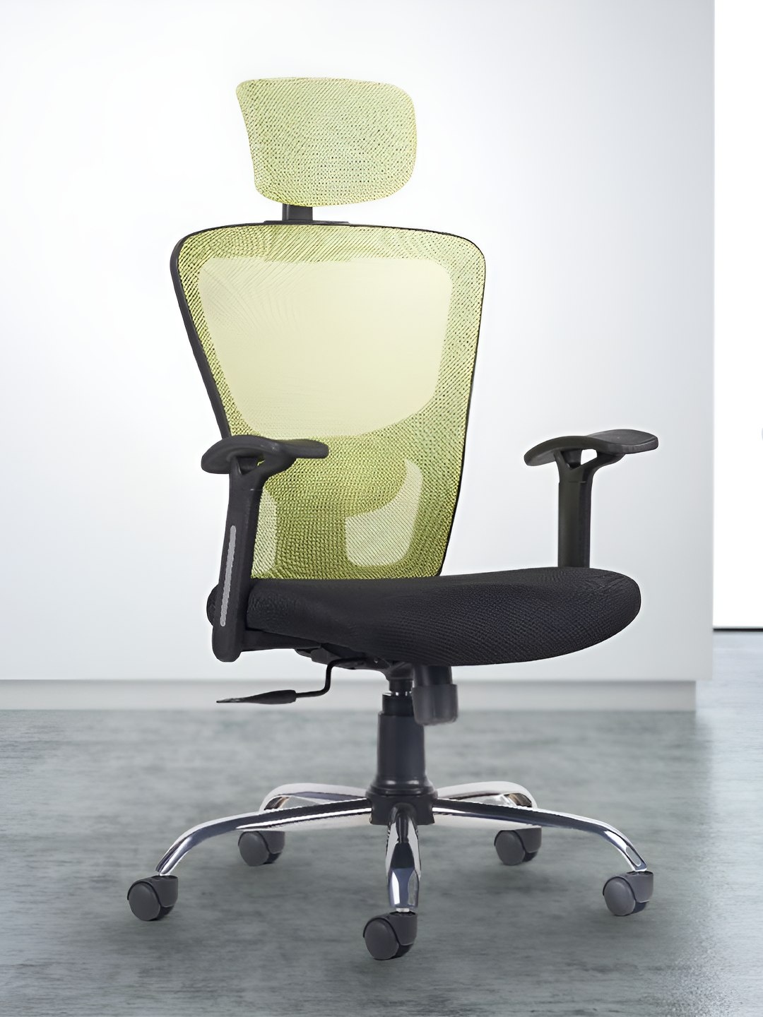 

CELLBELL C110 Leo Wave Green & Black High Back Mesh Office Arm Chair