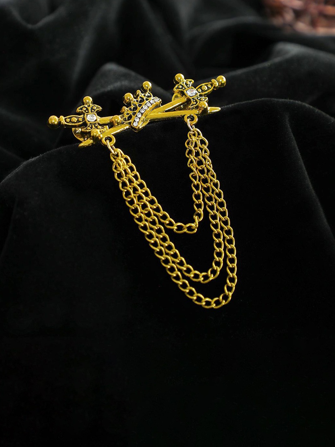 

Kavove Men Brooch, Gold