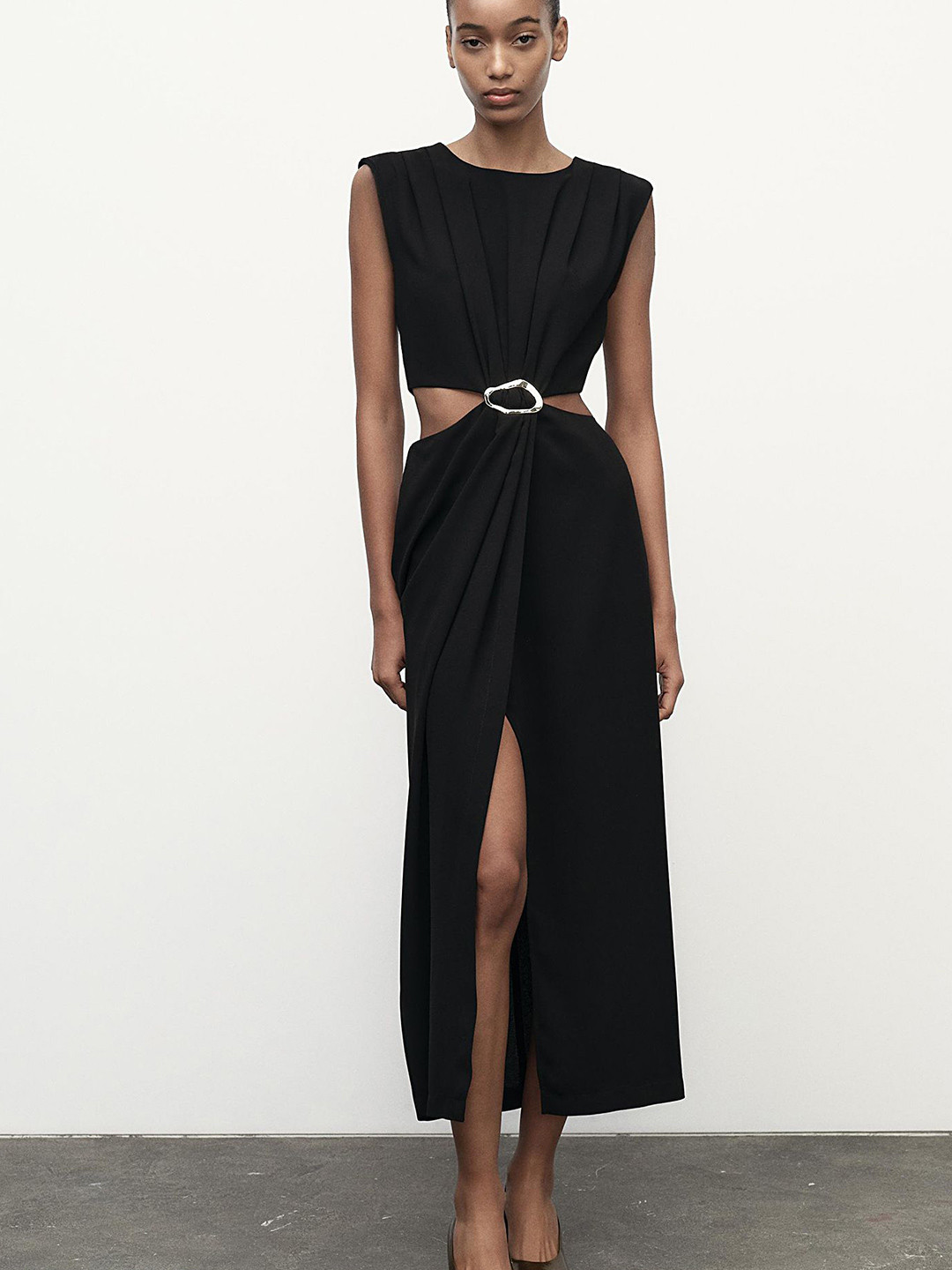 

LULU & SKY Sheath Midi Dress, Black