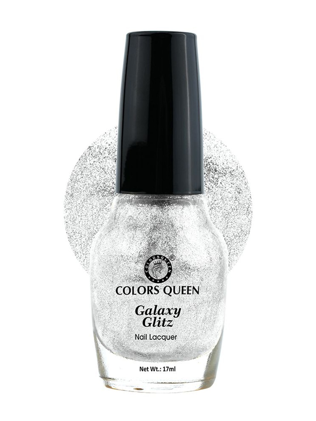 

Colors Queen Galaxy Glitz Nail Lacquer 17ml - Diamond Dust 33, Silver