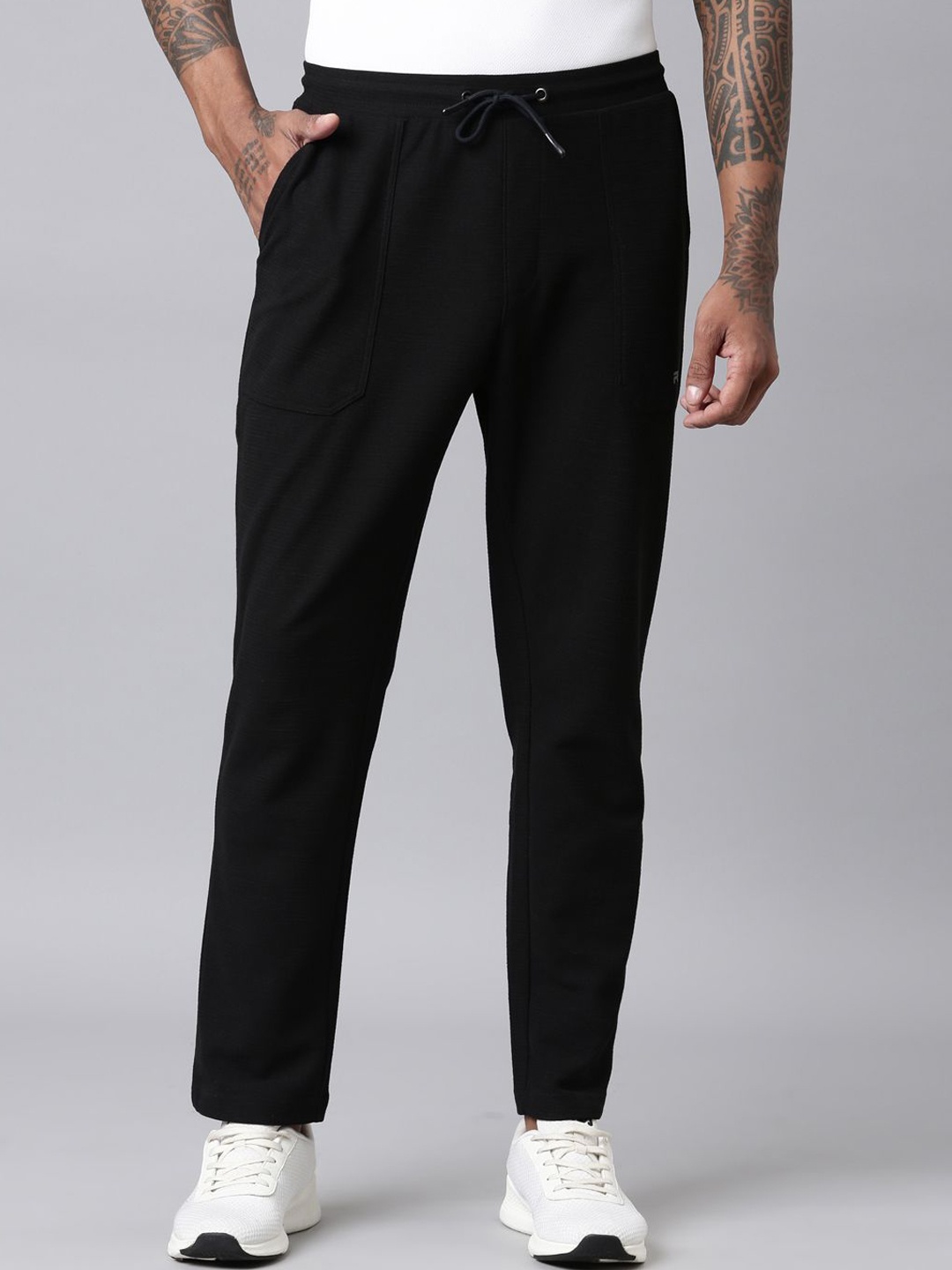 

FILA Men Mid Rise Track Pants, Black