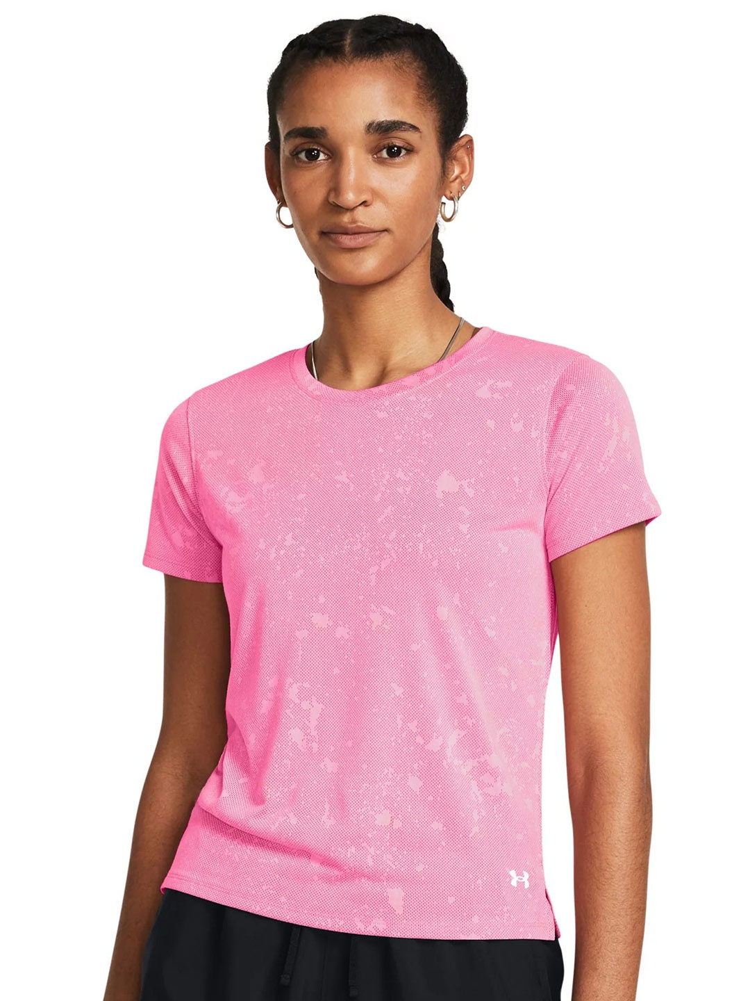 

UNDER ARMOUR Launch Splatter Short Sleeve T-Shirt, Pink