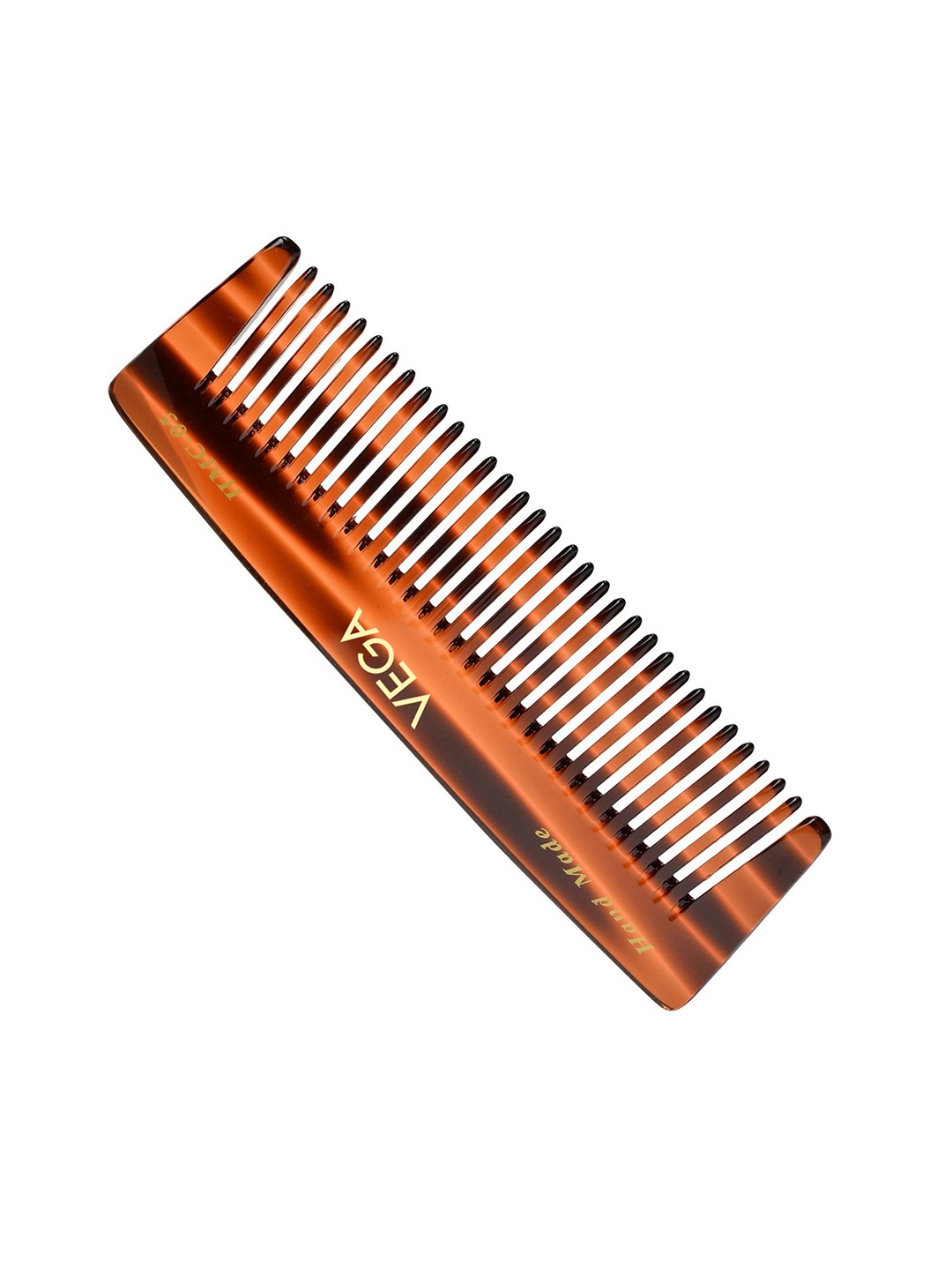 

VEGA HMC-05 Handmade Tortoise Shell Dressing Hair Comb - Brown