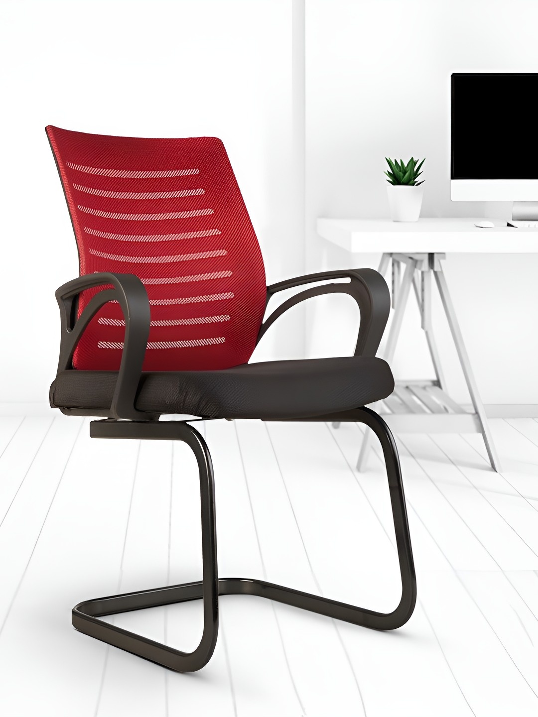 

CELLBELL Desire C104 Red & Black Mid Back Mesh Study Arm Chair