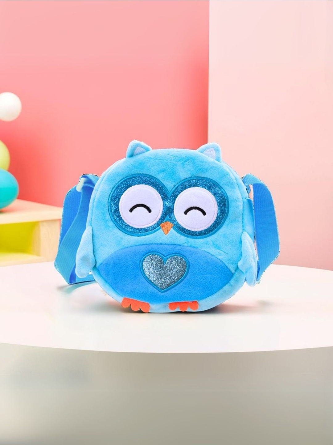 

Tinker Squad Fluffy Sling Bag Blue Owl Comfortable Hangbag Girls