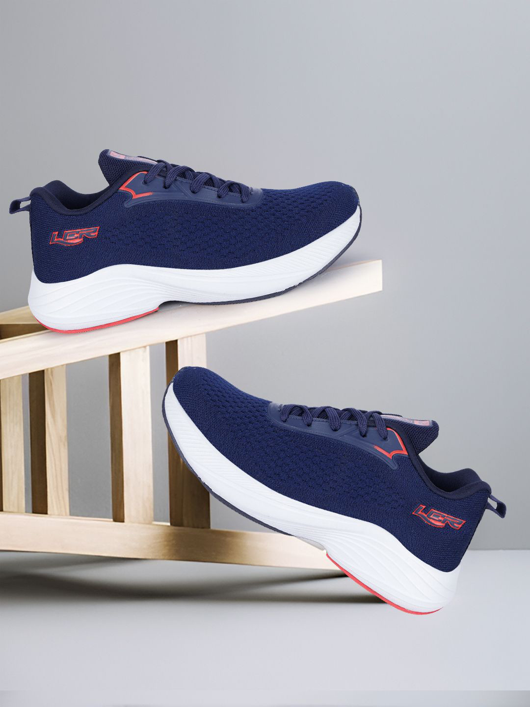 

Lancer Men Textile Running Shoes, Navy blue