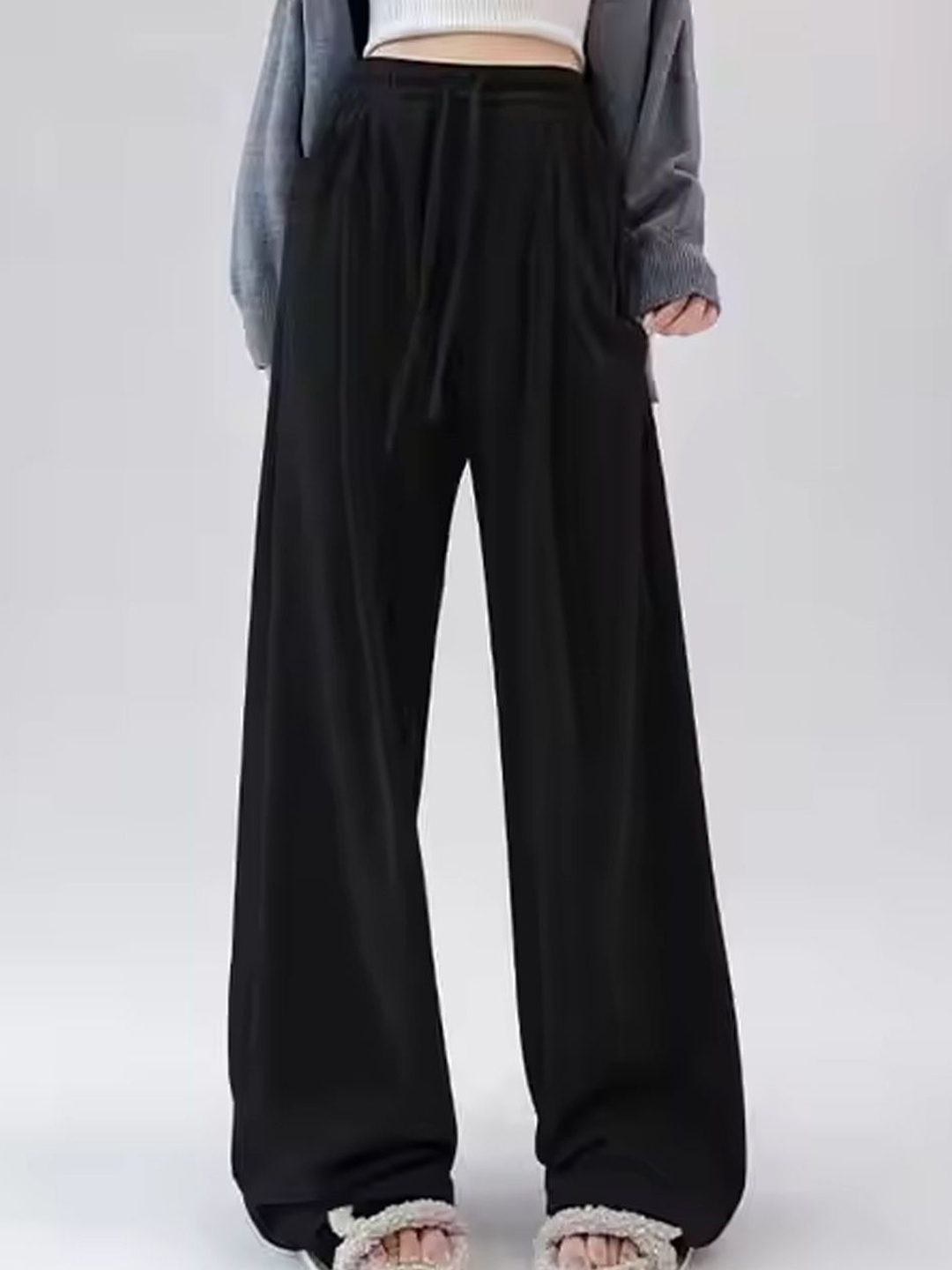 

StyleCast Women Pleated Trousers, Black