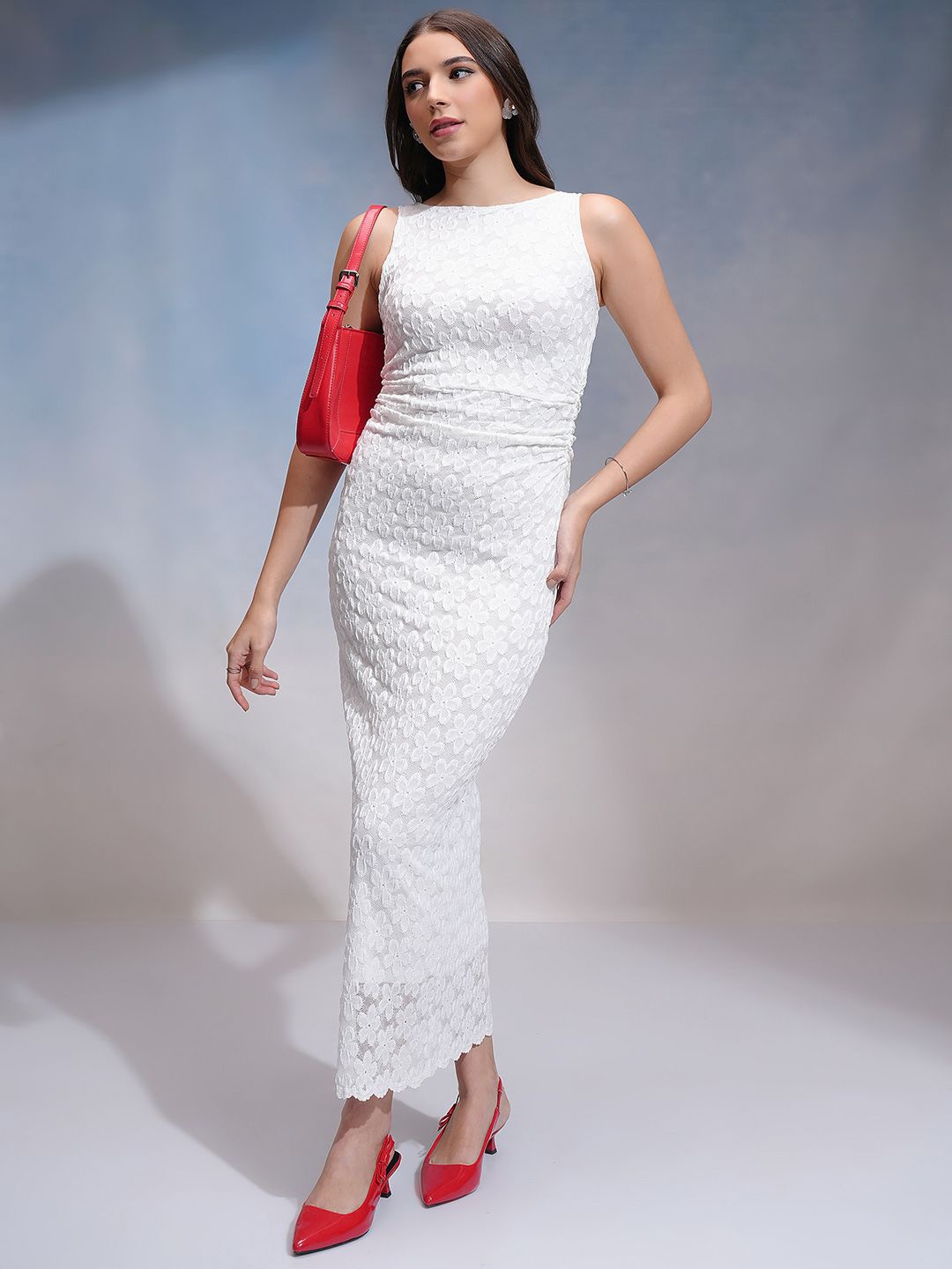 

Tokyo Talkies Lace Maxi Dress, White