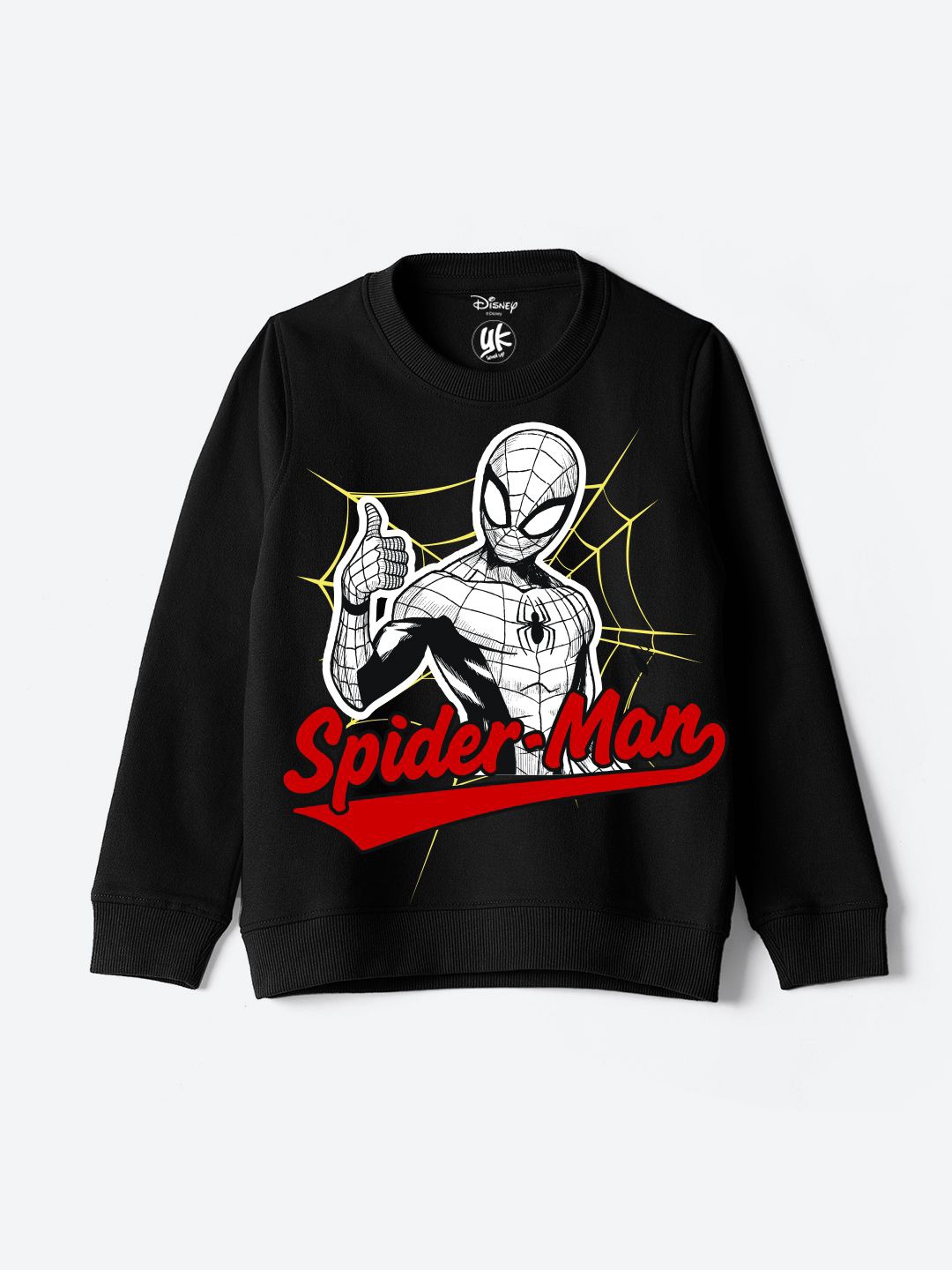 

YK Marvel Boys Printed Sweatshirt, Black