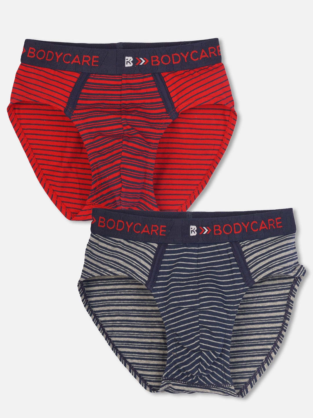 

Bodycare Kids Boys Brief Stripe Red & Navy Pack Of 2 - KGA2080B-PK004