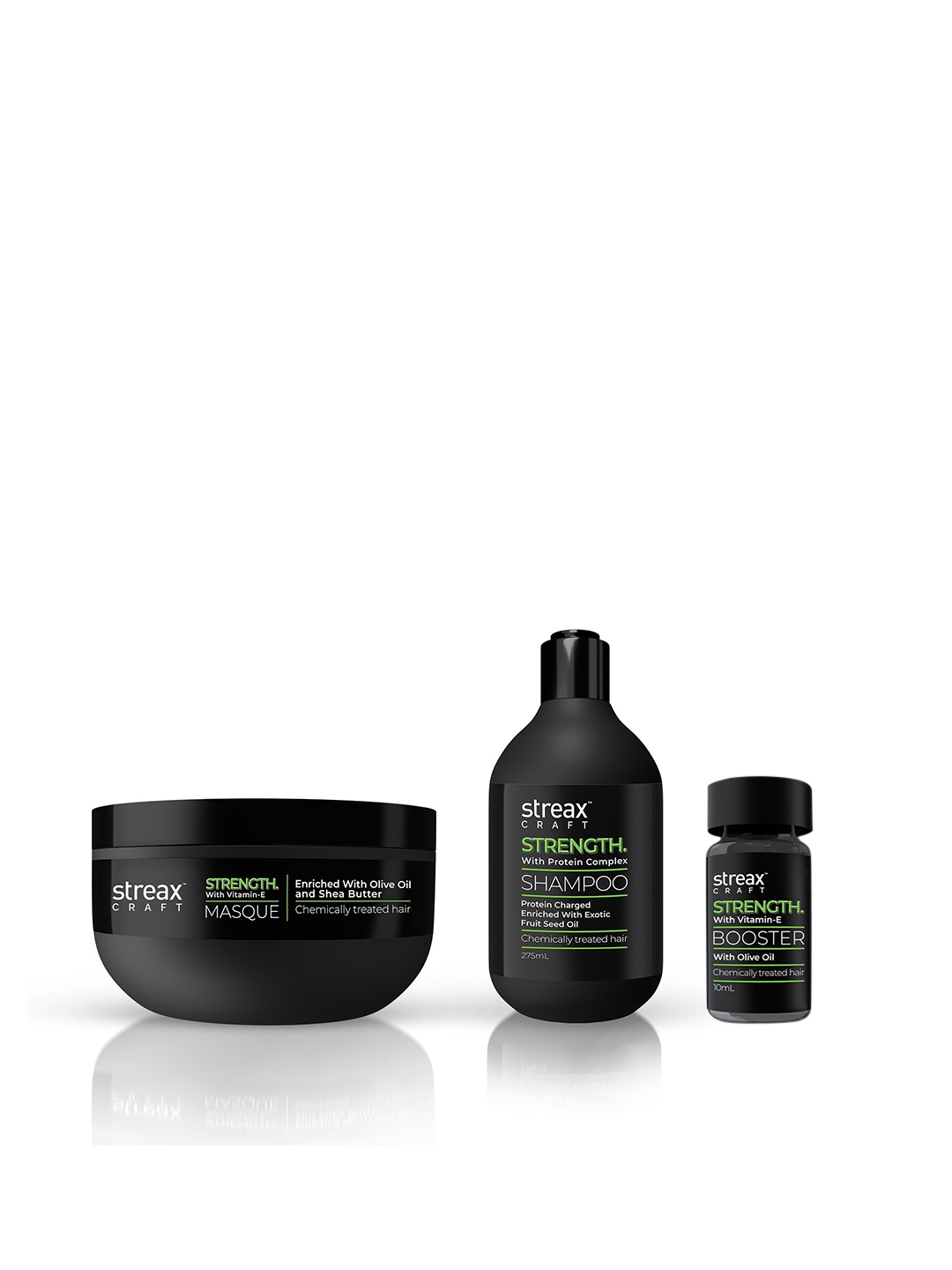 

Streax Craft Strength Hair Care Trio, Black