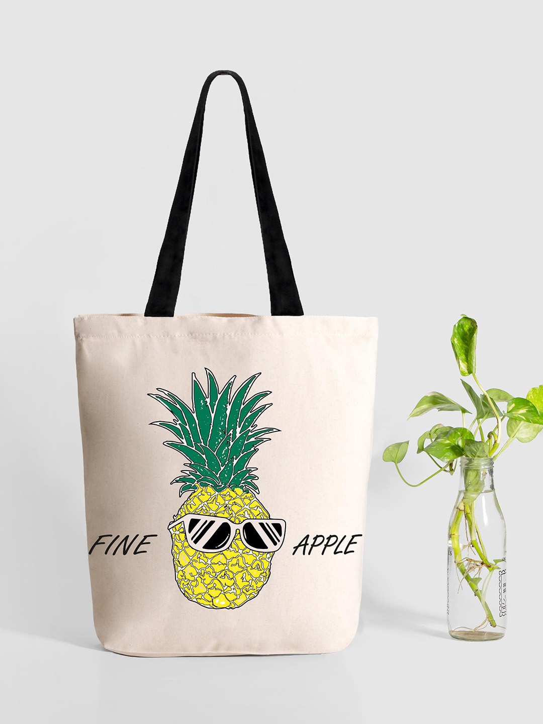 

EcoRight Zipper Tote Bag - FineApple, Cream