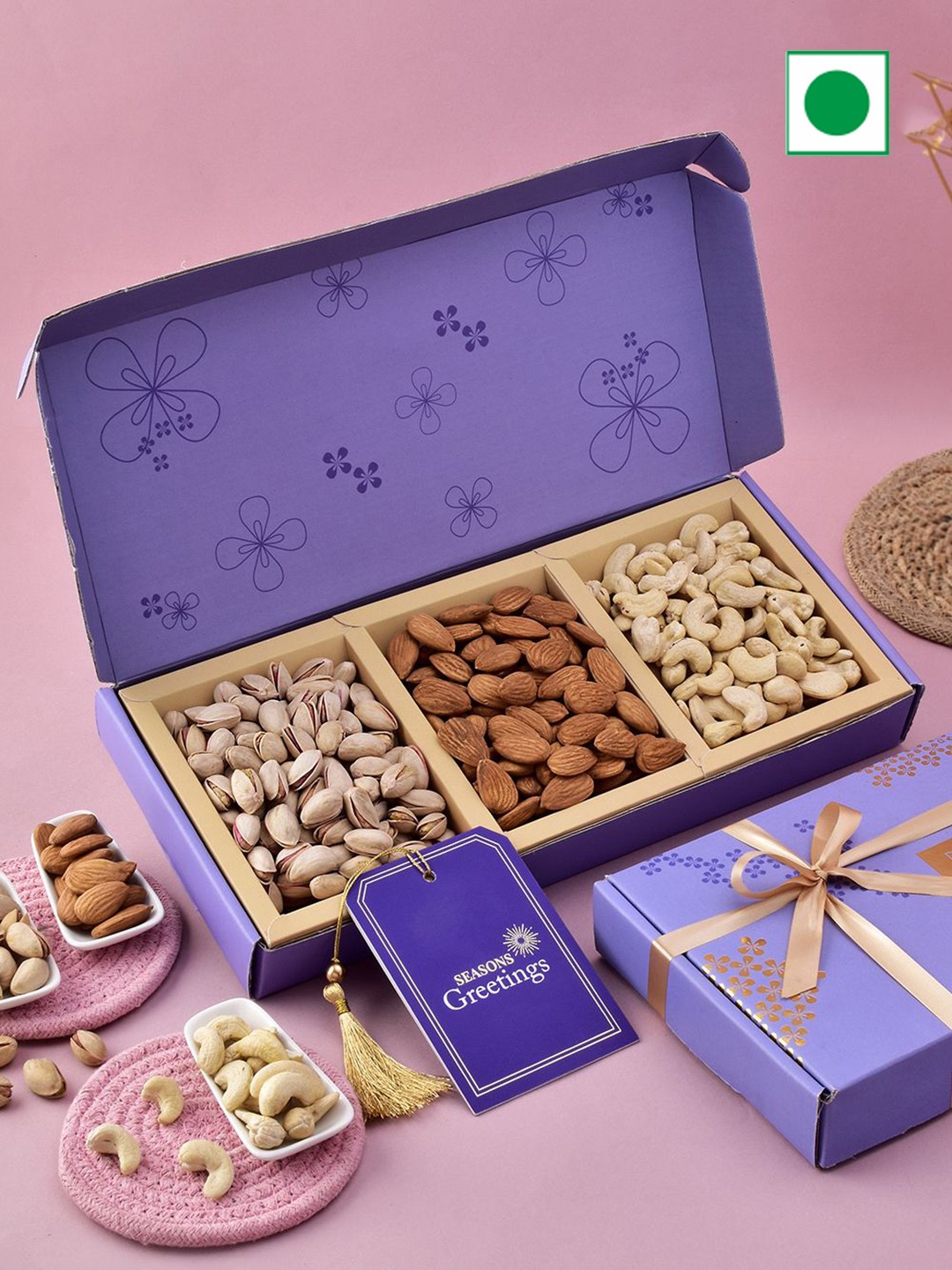 

RawFruit Set of 2 Dryfruits Gift Set, Purple