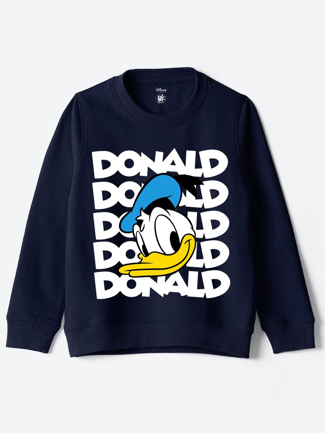 

YK Disney Kids Donald Duck Printed Cotton Sweatshirt, Blue