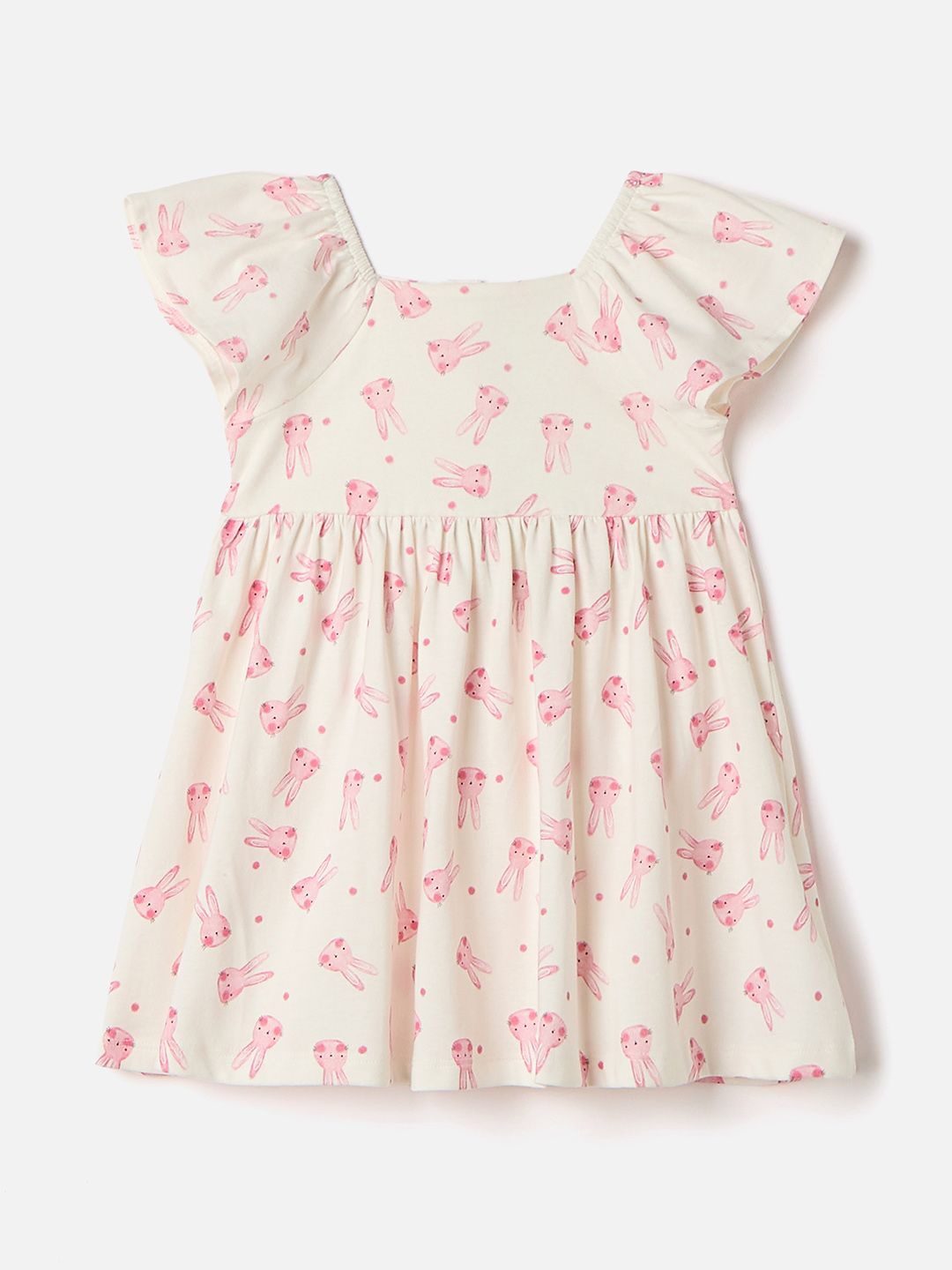 

Juniors by Babyshop Floral Print A-Line Dress, White