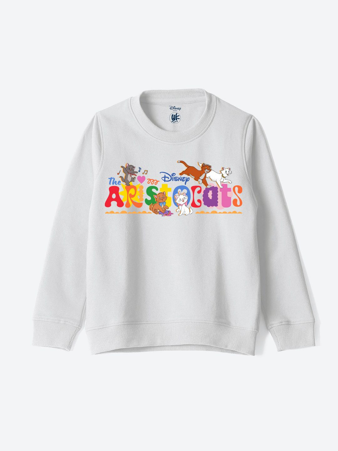 

YK Disney Boys Printed Pullover Sweatshirt, White