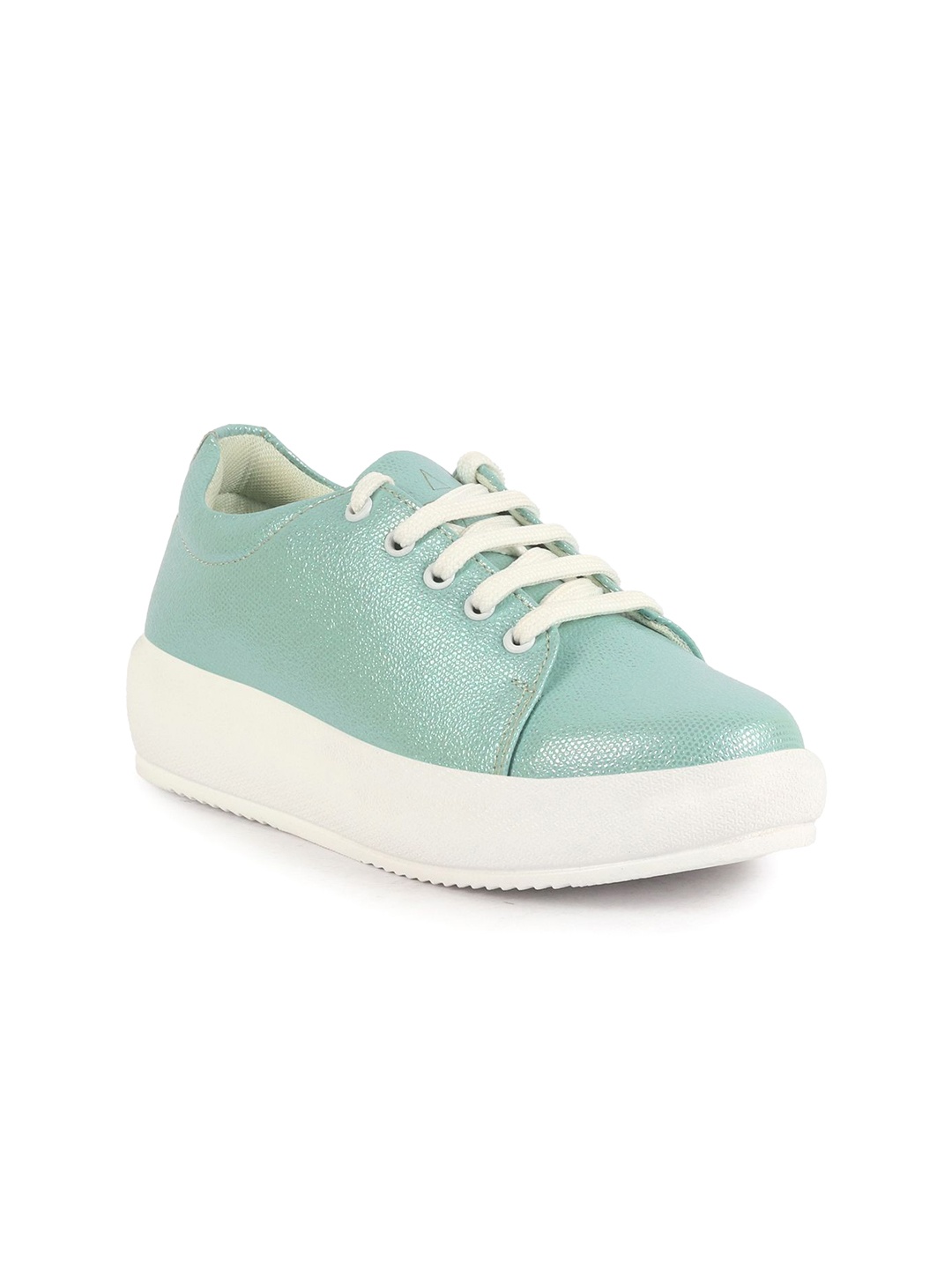 

FAUSTO Women Textured PU Sneakers, Green