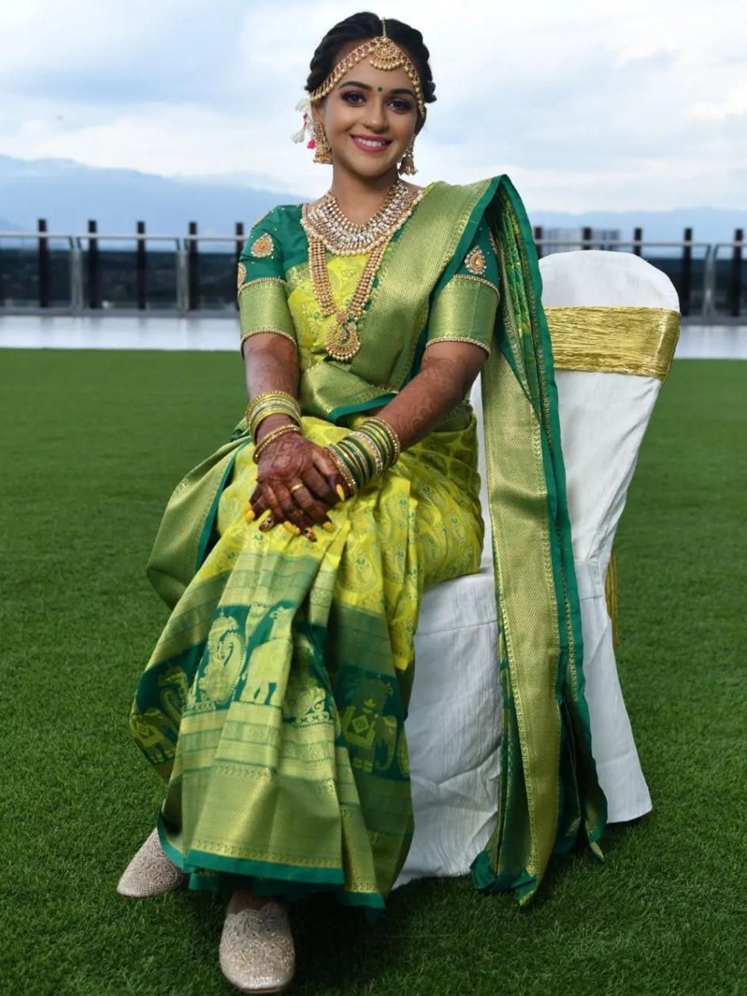 

Visit Wear Woven Design Zari Pure Silk Banarasi Saree, Green