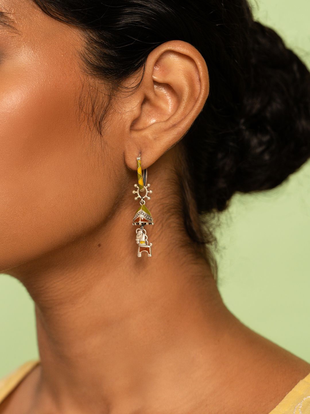 

SHAYA 925 Sterling Silver Contemporary Drop Earrings