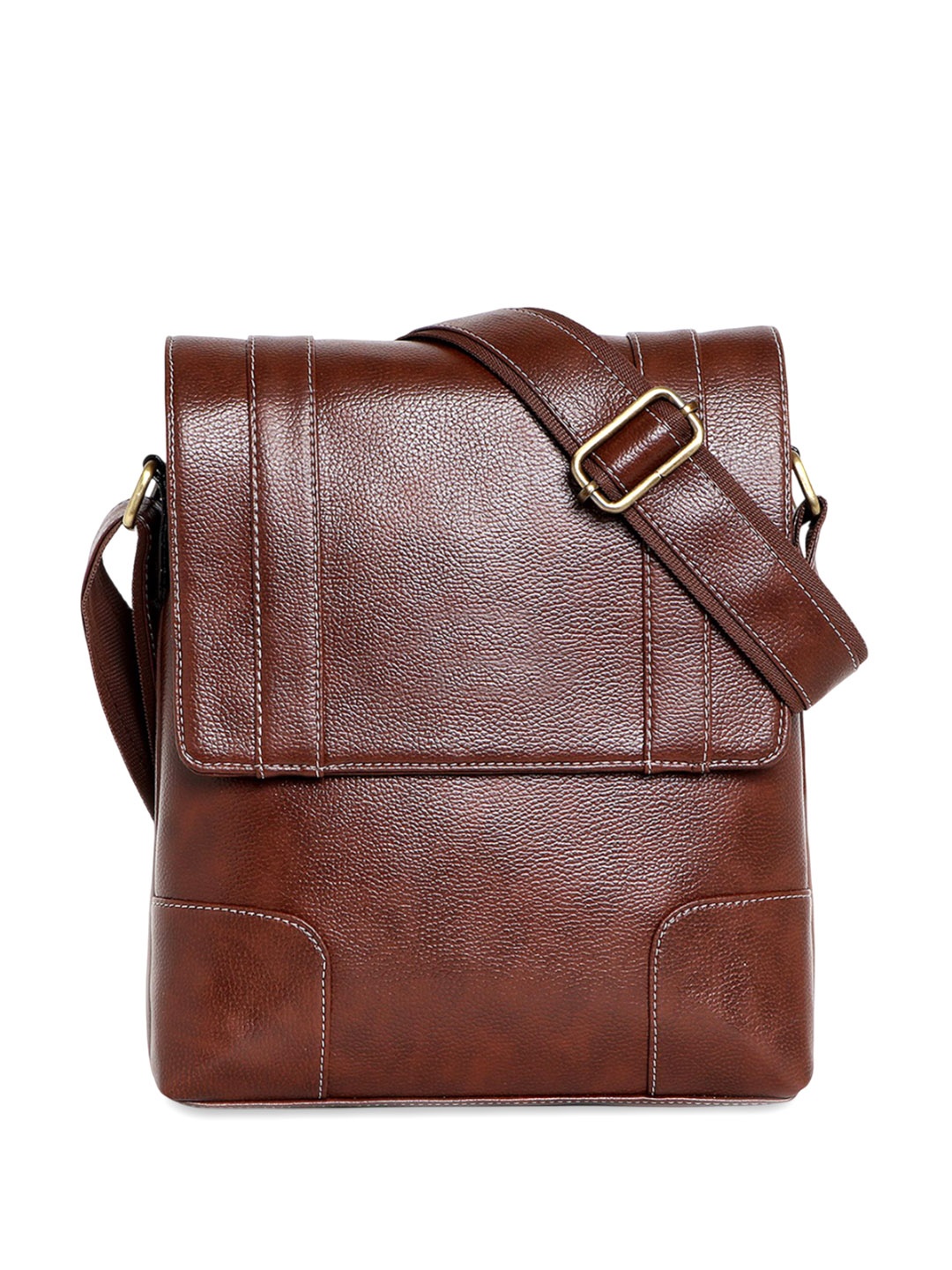 

SPOTIC Men Solid Crossbody Sling Bag, Brown