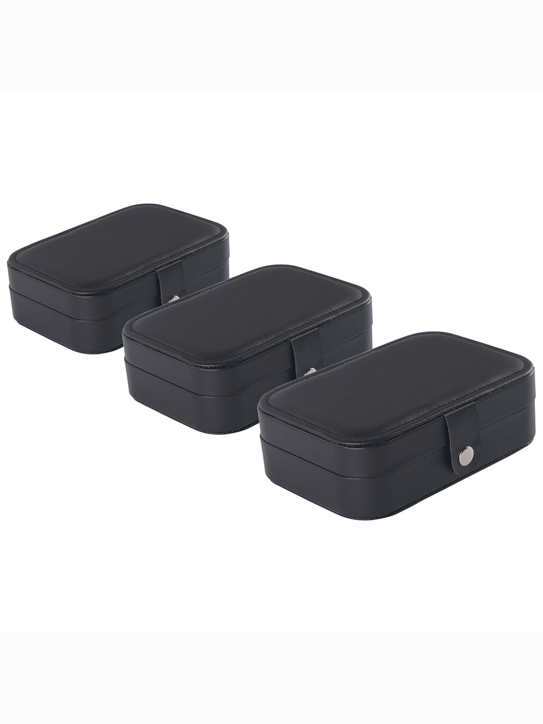 

Kuber Industries Black Set of 3 Reusable Jewellery Organisers