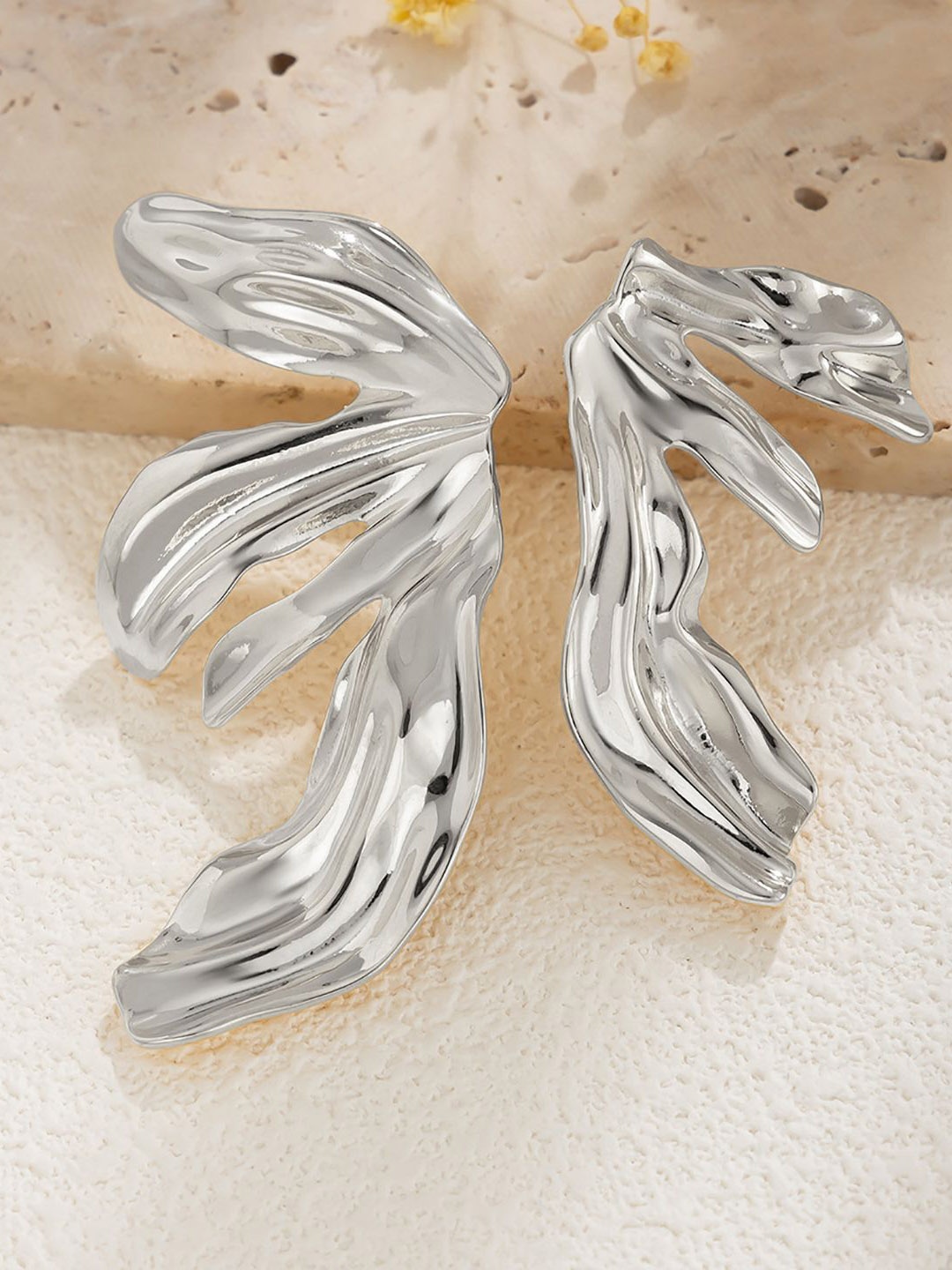 

StyleCast x Revolte Silver-Plated Contemporary Drop Earrings