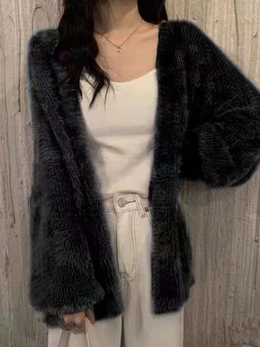 

LULU & SKY Women Cardigan Sweaters, Black
