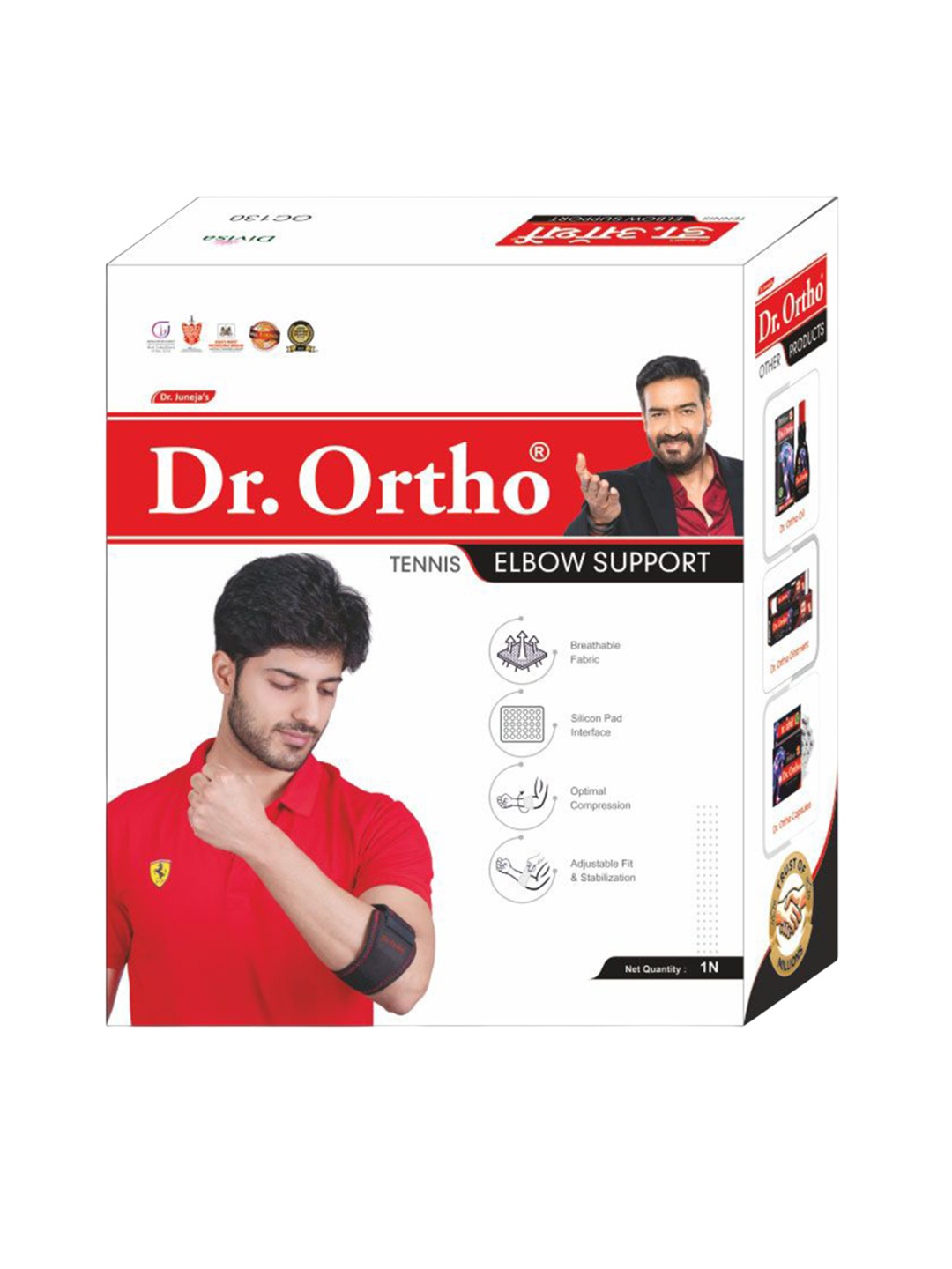 

DR.ORTHO Tennis Elbow Support, Black