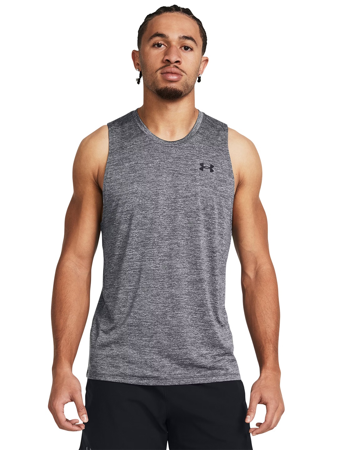 

UNDER ARMOUR Tech Tank Training T-Shirt, Grey melange