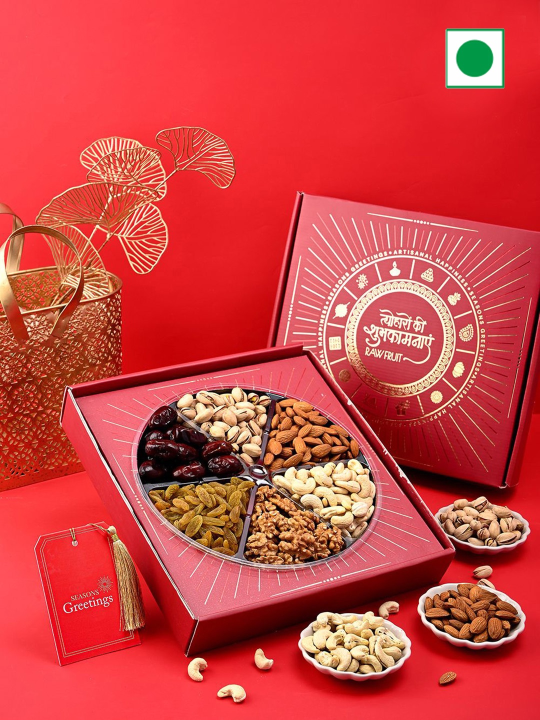 

RawFruit Pack of 6 Eid Gift Hamper, Red