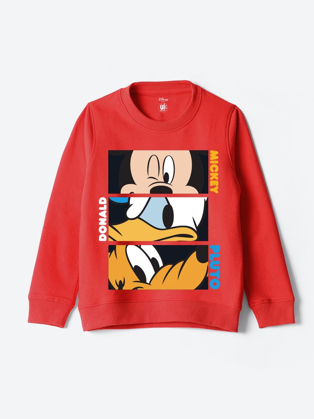 

YK Disney Kids Printed Round Neck Sweatshirt, Red