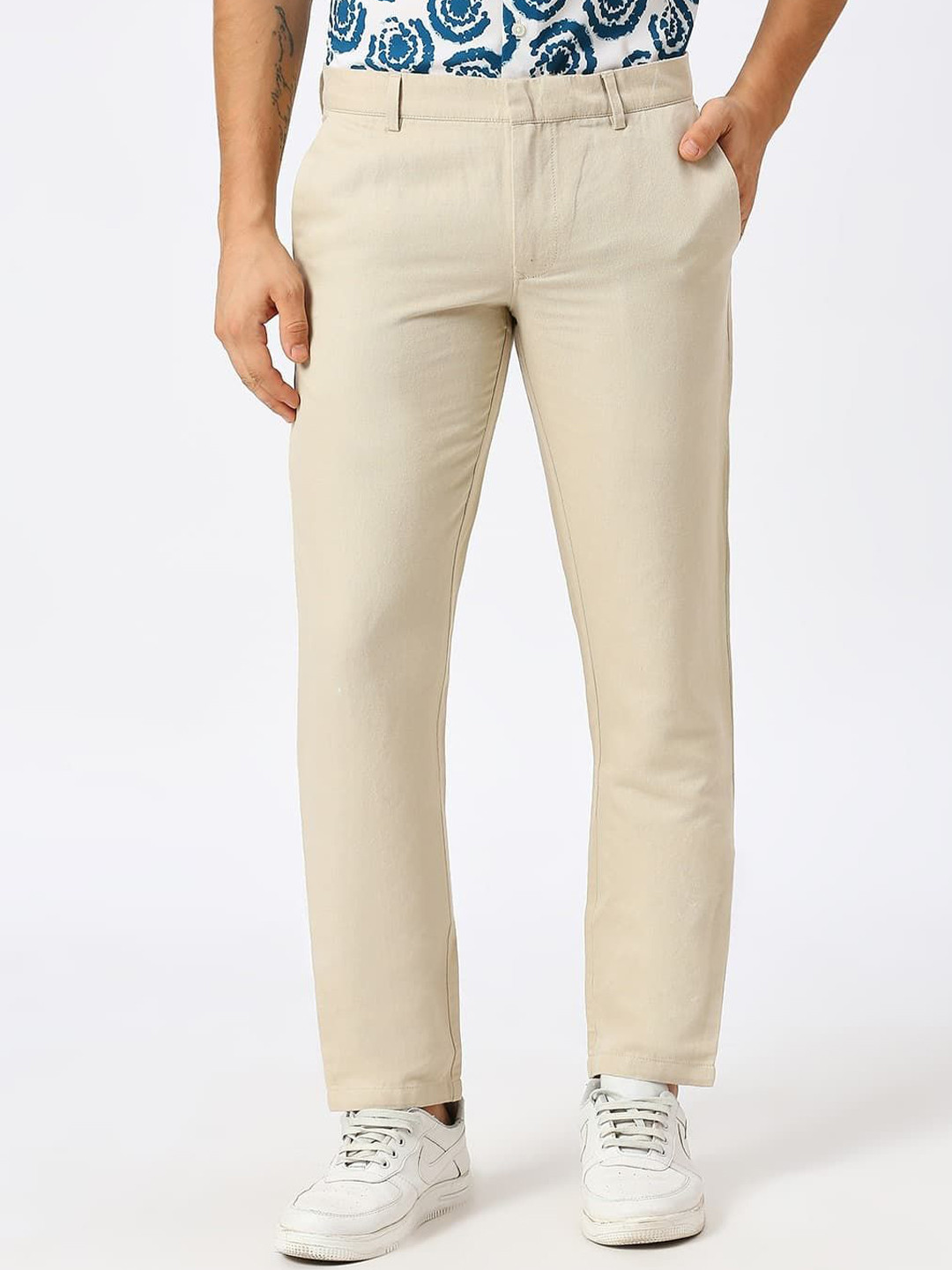 

Basics Men Trousers, Beige
