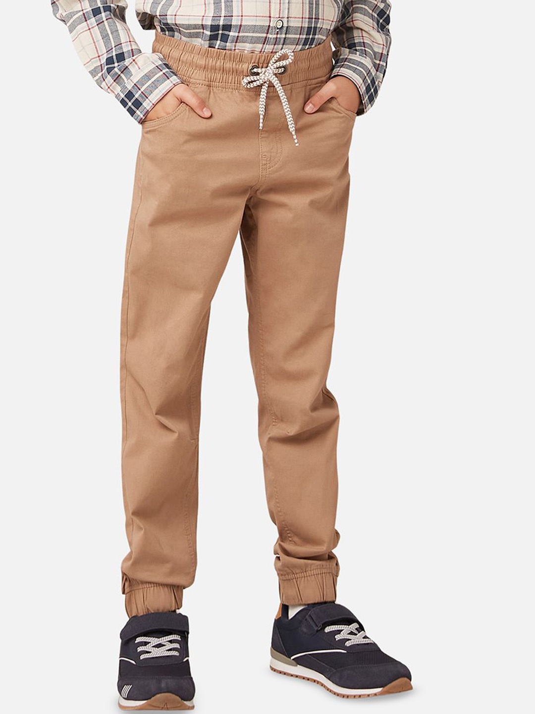 

Juniors by Babyshop Boys Mid Rise Joggers, Beige