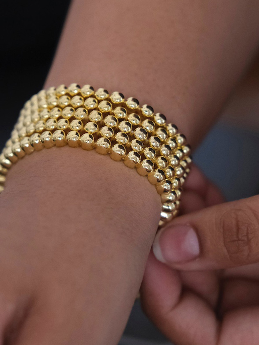 

Anushka Jain Jewellery 925 Sterling Silver Gold-Plated Gold-Plated Bangle-Style Bracelet