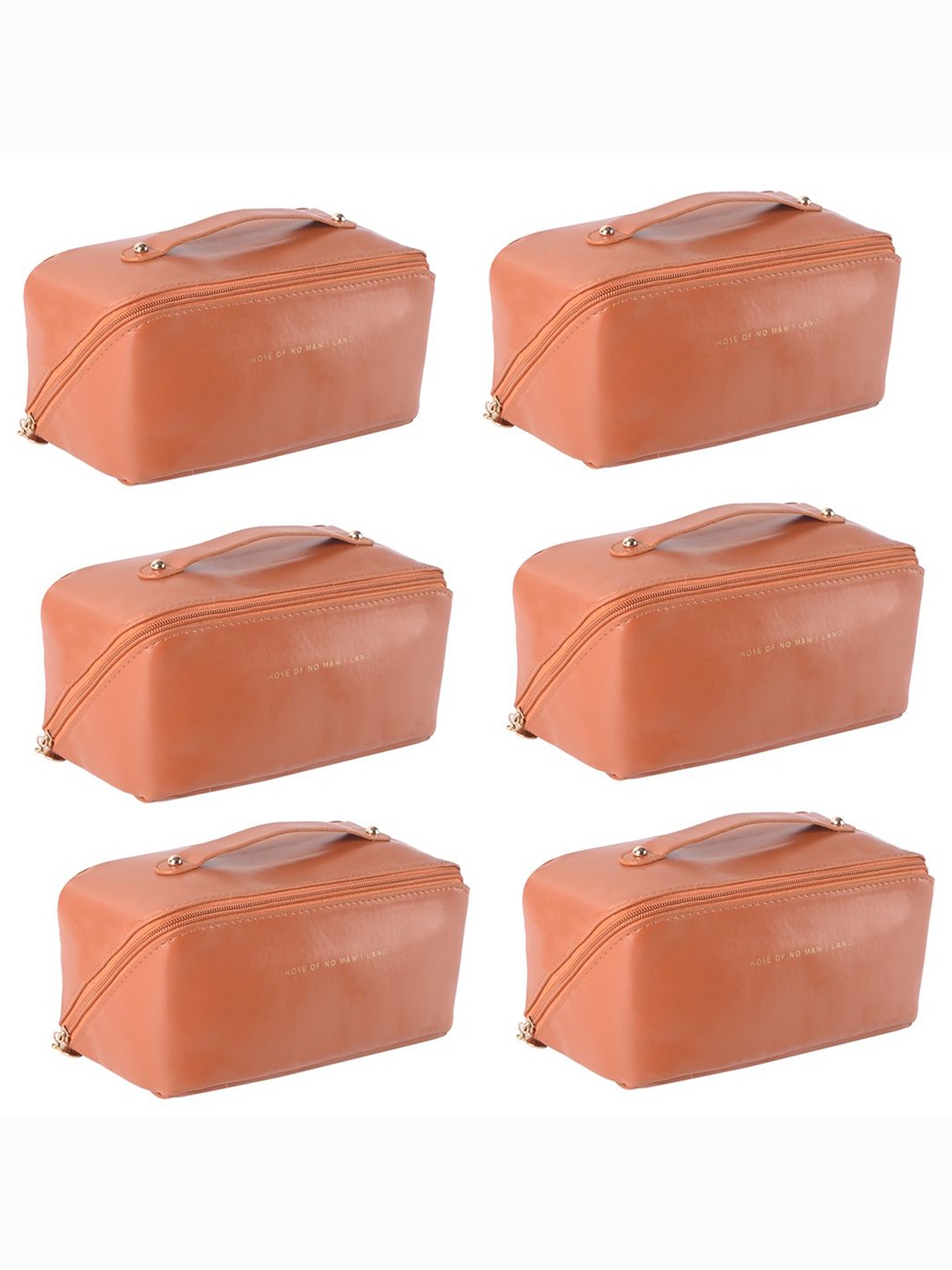 

Kuber Industries Set of 6 Pouch Travel Accessory, Orange
