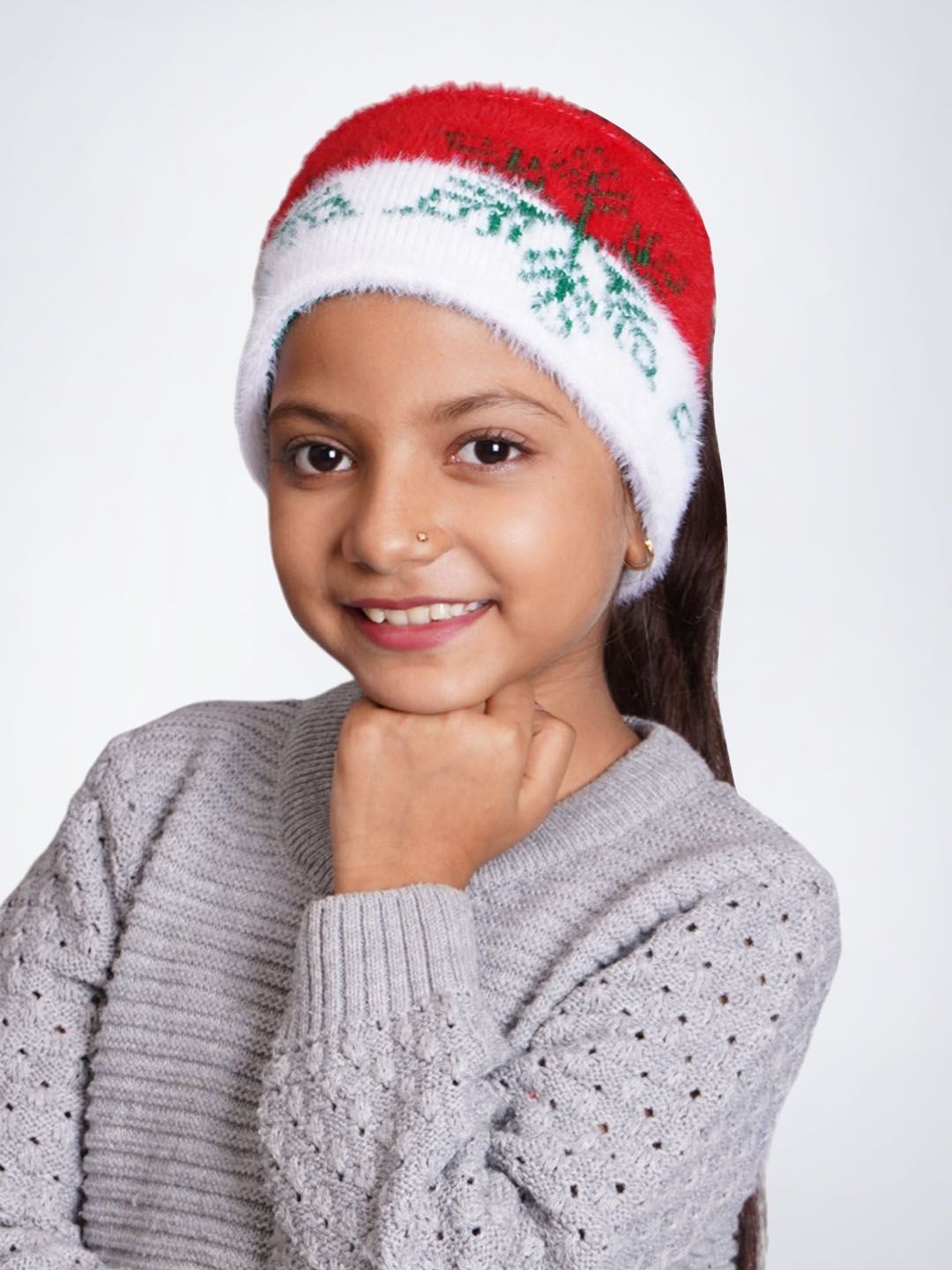 

Bharatasya Girls Soft Knitted Warm Woolen Trendy Pattern Headband, White