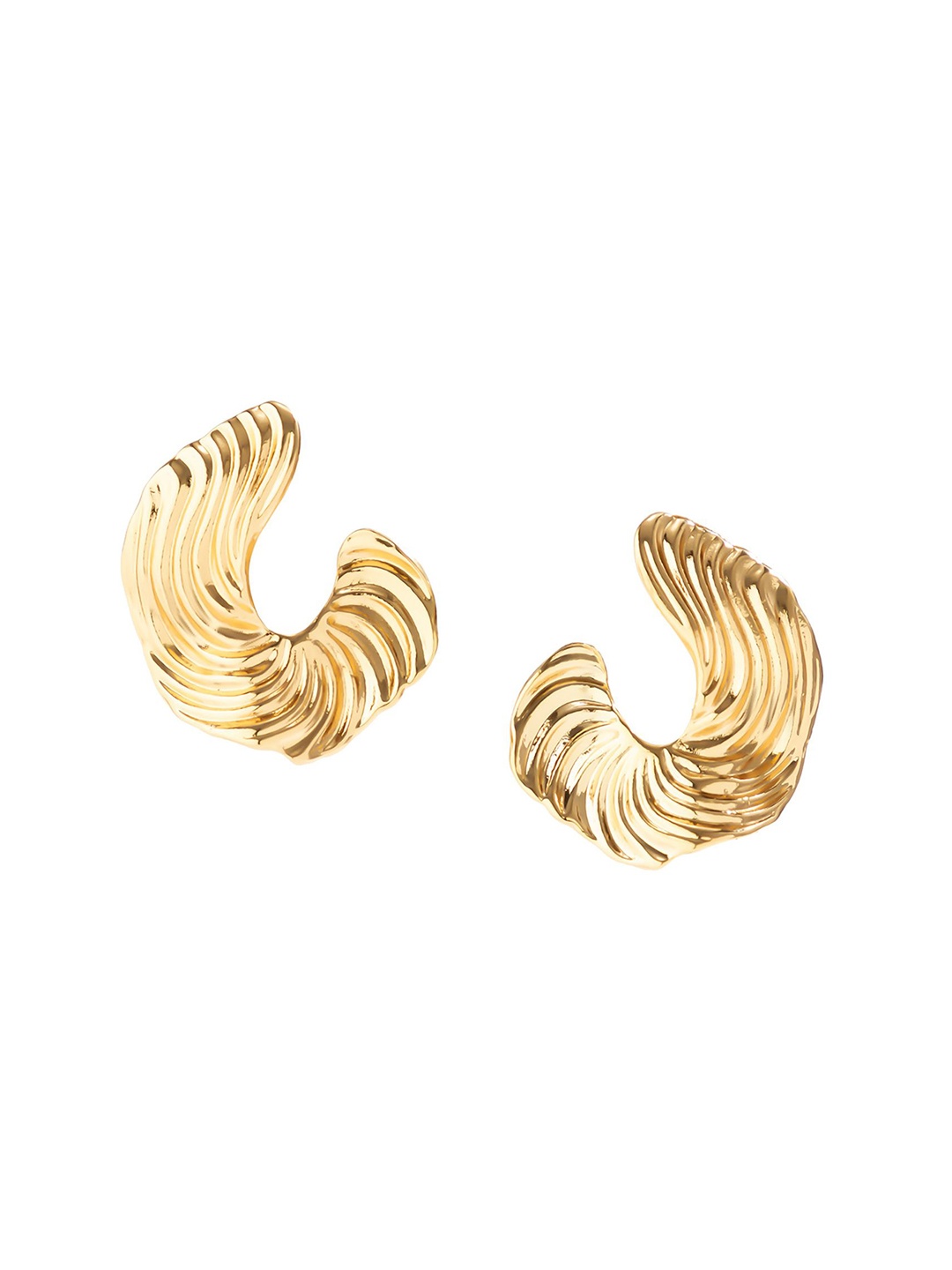 

StyleCast x Revolte Gold-Plated Oval Drop Earrings