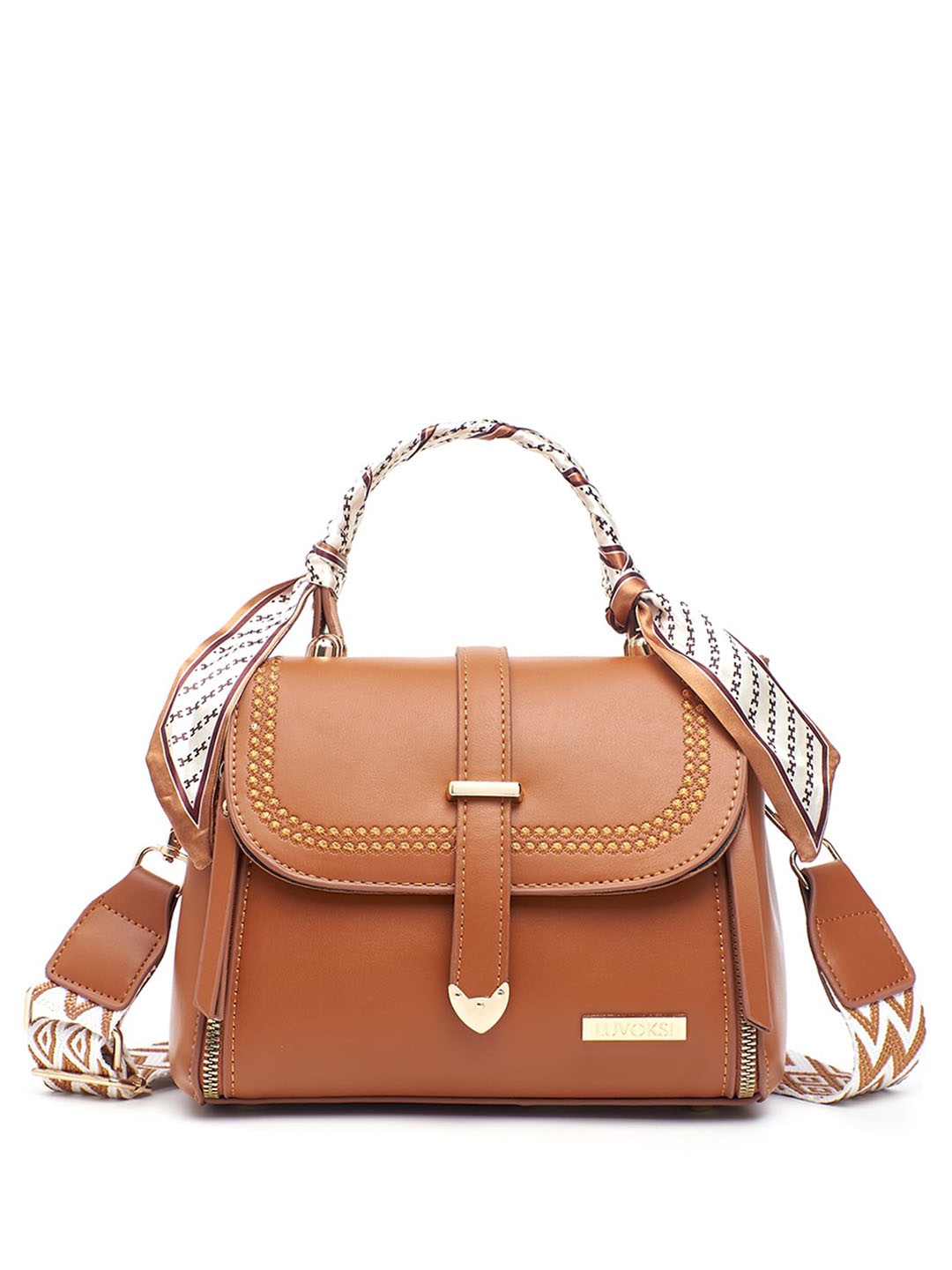 

Luvoksi PU Structured Sling Bag, Tan