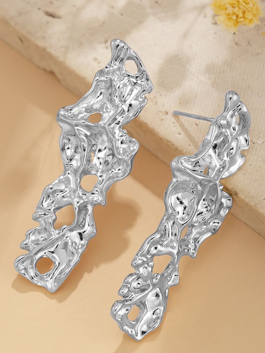 

StyleCast x Revolte Silver-Plated Contemporary Studs