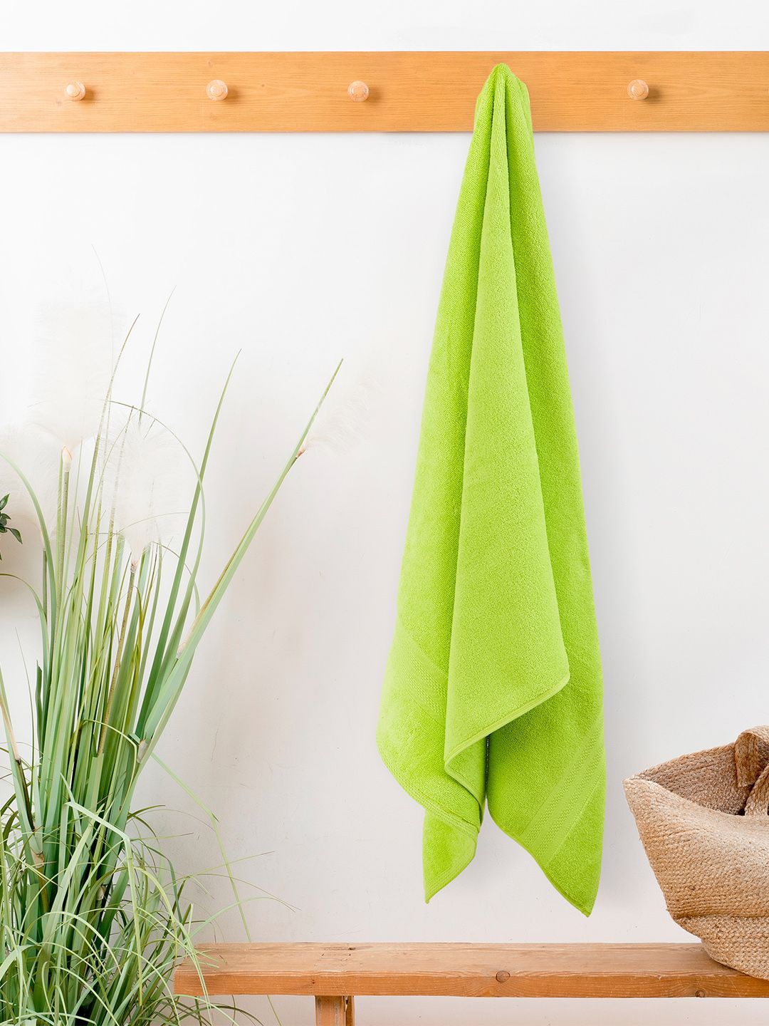 

Layers Green Pure Cotton 450 GSM Bath Towel