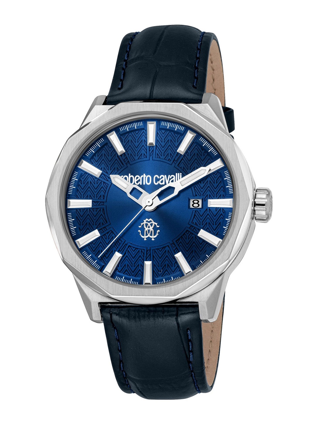 

Roberto Cavalli Men Dial & Leather Straps Analogue Watch RC5G086L0025, Blue
