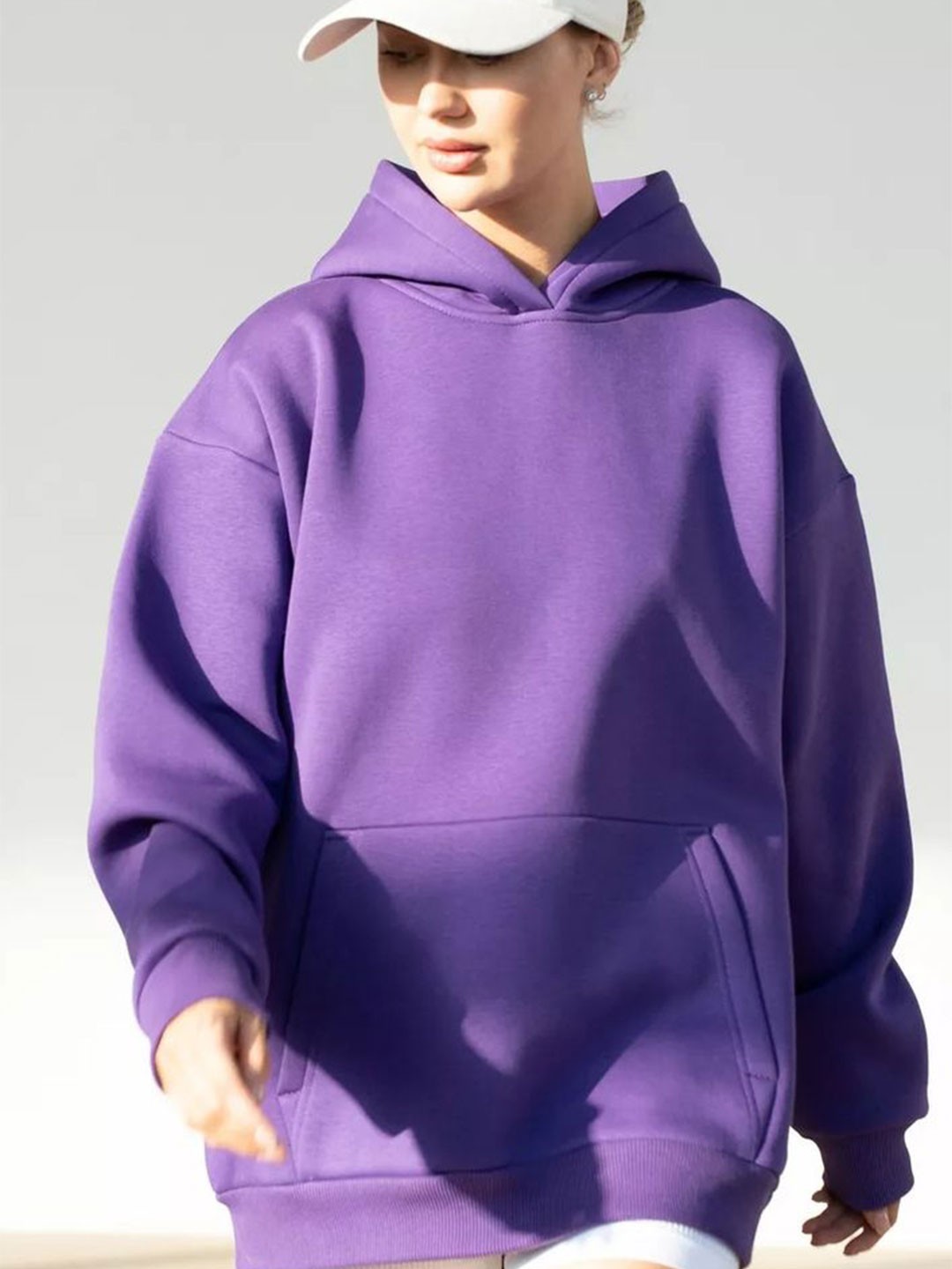 

LULU & SKY Women Hooded Sweatshirt, Purple